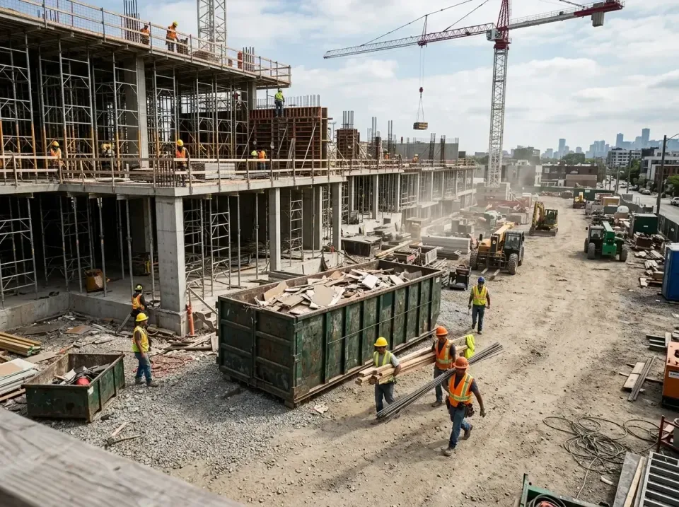 commercial-construction-site-w-002 — frequently asked questions, Low Cost Construction Dumpster Rental in Northfield, MN